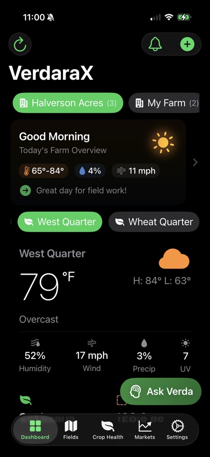 VerdaraX Dashboard